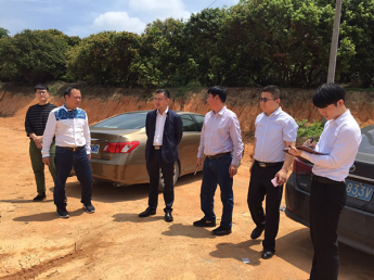刘秀秘书长带队考察惠东家具产业转移园区建设